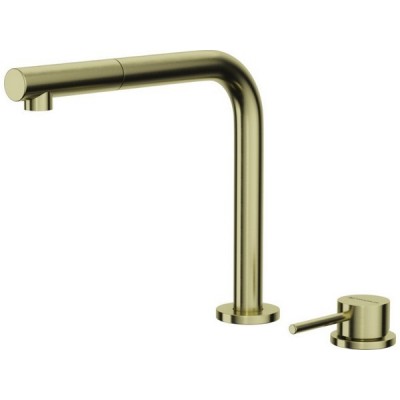 Смеситель Omoikiri Nara-S-LG латунь/светлое золото (4994485) Смеситель Omoikiri Nara-S-LG латунь/светлое золото (4994485)