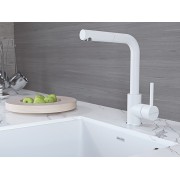 Смеситель Paulmark Kassel Ka214311-431TW, белый матовый полностью