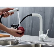 Смеситель Paulmark Kassel Ka214311-431TW, белый матовый полностью