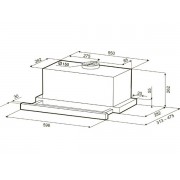 Вытяжка KRONA KAMILLA T POWER 600 inox