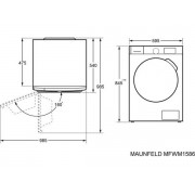 Стирально-сушильная машина MAUNFELD MFWM1586WHS