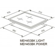Варочная панель MEFERI MEH453BK POWER электрическая