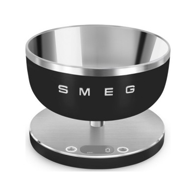 Кухонные весы SMEG KSC01BLMWW черный матовый Кухонные весы SMEG KSC01BLMWW черный матовый