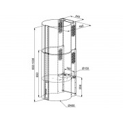 Вытяжка MEFERI TUBE40WH COMFORT PLUS