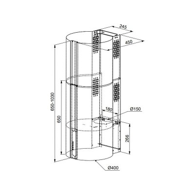 Вытяжка MEFERI TUBE40WH COMFORT PLUS Вытяжка MEFERI TUBE40WH COMFORT PLUS