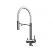 Смеситель Omoikiri Kanto-BN-WH латунь/нержавеющая сталь/белый (4994298)