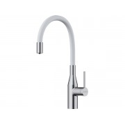 Смеситель Omoikiri Yatomi-2-Plus BN-WH латунь/нержавеющая сталь/белый (4994345)