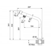 Смеситель Franke Icon, черный матовый (115.0625.187)