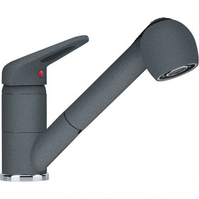 Смеситель Franke NOVARA PLUS с выдвижным шлангом, графит (115.0470.674) Смеситель Franke NOVARA PLUS с выдвижным шлангом, графит (115.0470.674)
