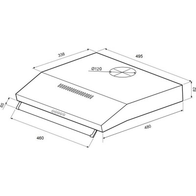 Вытяжка KRONA OSTEN 500 BLACK PB Вытяжка KRONA OSTEN 500 BLACK PB