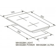 Варочная панель MEFERI MIH302BK LIGHT индукционная