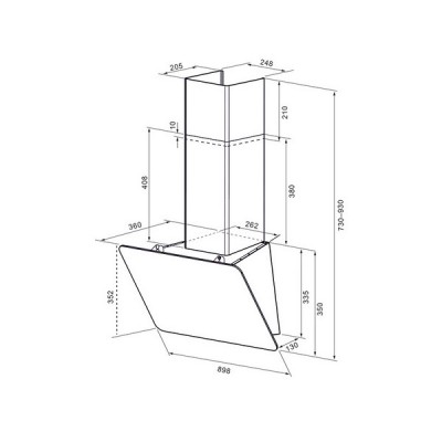 Вытяжка KRONA LIORA 900 white S Вытяжка KRONA LIORA 900 white S