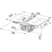 Варочная панель Franke FMA 8372 4RC R HI (340.0731.879) индукционная с вытяжкой