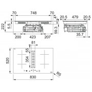 Варочная панель Franke FMA 8372 4RC R HI (340.0731.879) индукционная с вытяжкой