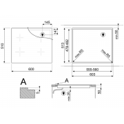 Варочная панель SMEG SIM3644MB индукционная