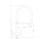 Смеситель Arona ARM 308 SATIN нержавеющая сталь