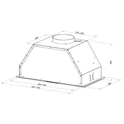 Вытяжка Kuppersberg INTRO 70 X Вытяжка Kuppersberg INTRO 70 X
