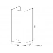 Вытяжка KRONA DITA R 400 white PB