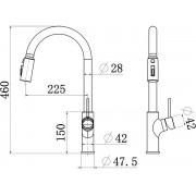 Смеситель Longran Techno LM2171 GunGrey