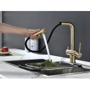 Смеситель Paulmark Serpentine Se213222-BR, бронза