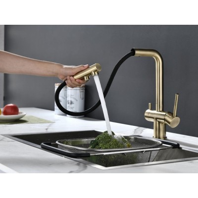 Смеситель Paulmark Serpentine Se213222-BR, бронза Смеситель Paulmark Serpentine Se213222-BR, бронза