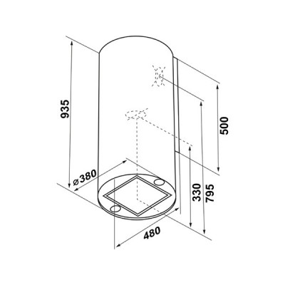 Вытяжка MAUNFELD Lee Side C 39 белый Вытяжка MAUNFELD Lee Side C 39 белый