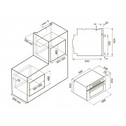 Духовой шкаф KRONA RATSEL 45H BL/BL компактный