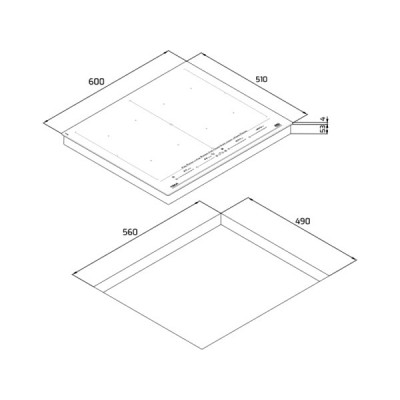 Варочная панель Teka IZF 68700 MST BLACK (112500037) индукционная Варочная панель Teka IZF 68700 MST BLACK (112500037) индукционная