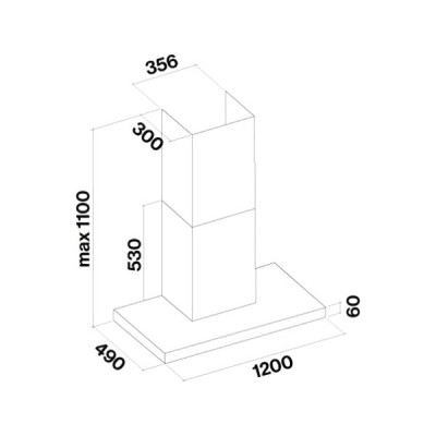Вытяжка Falmec PLANE BLACK NRS 120 (PLUS) Вытяжка Falmec PLANE BLACK NRS 120 (PLUS)