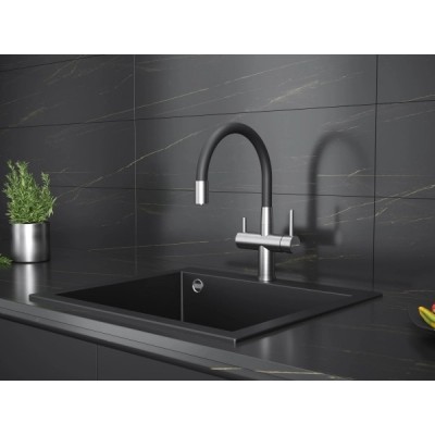 Смеситель Kuchenstern WURM-FE нержавеющая сталь Смеситель Kuchenstern WURM-FE нержавеющая сталь