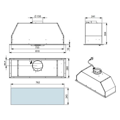 Вытяжка Falmec GRUPPO INCASSO PRO (PLUS) Вытяжка Falmec GRUPPO INCASSO PRO (PLUS)
