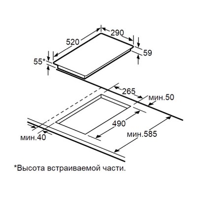 Варочная панель MAUNFELD AVI3024SBK индукционная Варочная панель MAUNFELD AVI3024SBK индукционная