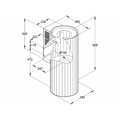 Вытяжка MAUNFELD EDELWEISS 39 WALL чёрный антрацит Вытяжка MAUNFELD EDELWEISS 39 WALL чёрный антрацит