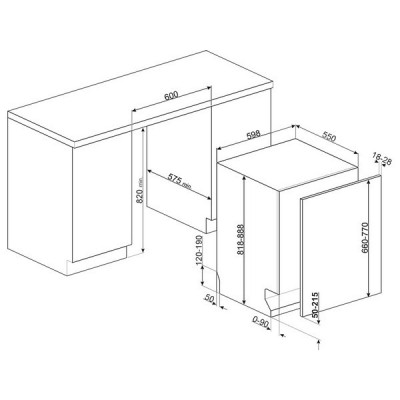 Посудомоечная машина SMEG STL5352C Посудомоечная машина SMEG STL5352C