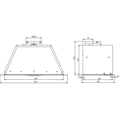 Вытяжка Elikor Врезной блок BIOS 52П-450 белый Вытяжка Elikor Врезной блок BIOS 52П-450 белый