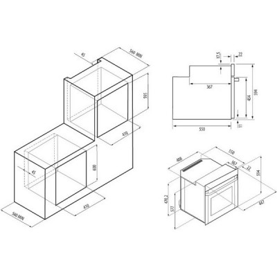 Духовой шкаф KRONA LYRA 45 WH Духовой шкаф KRONA LYRA 45 WH