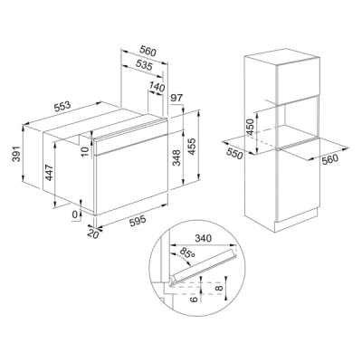 Духовой шкаф Franke FMA 45 MW XS (131.0606.104) компактный с СВЧ Духовой шкаф Franke FMA 45 MW XS (131.0606.104) компактный с СВЧ