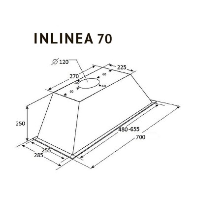 Вытяжка Kuppersberg INLINEA 70 X Вытяжка Kuppersberg INLINEA 70 X