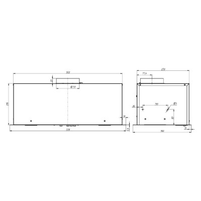 Вытяжка Elikor Cube 60П-650 белый SM Вытяжка Elikor Cube 60П-650 белый SM