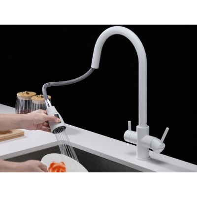 Смеситель Paulmark Lange La214212-431, белый матовый Смеситель Paulmark Lange La214212-431, белый матовый