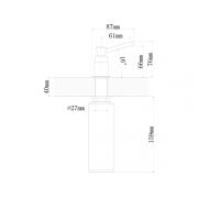 Дозатор Florentina Каскад черный