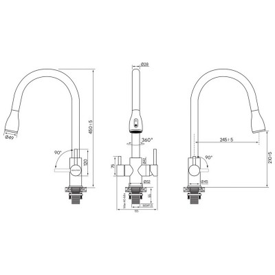Смеситель Paulmark Lange La214212-BR, бронза Смеситель Paulmark Lange La214212-BR, бронза