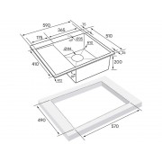 Мойка Paulmark Flank PM225951-BSR, брашированная нерж. сталь