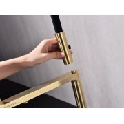 Смеситель Paulmark Tornado To213402-SBG, светлое брашированное золото