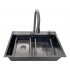 Мойка SMARTECH-75x45 темная нерж. сталь, со смесителем Мойка SMARTECH-75x45 темная нерж. сталь, со смесителем