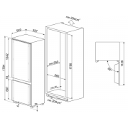 Холодильник SMEG C9174DN2D1 встраиваемый