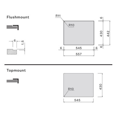 Мойка Falmec Como 18+31 Мойка Falmec Como 18+31