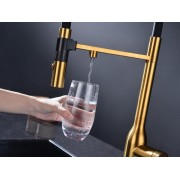 Смеситель Paulmark Magneto One Ma213188-BG, брашированное золото