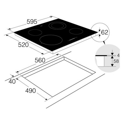 Варочная панель ASKO HCL614G электрическая Варочная панель ASKO HCL614G электрическая