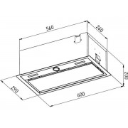 Вытяжка MEFERI INBOX60WH PUSH COMFORT PLUS